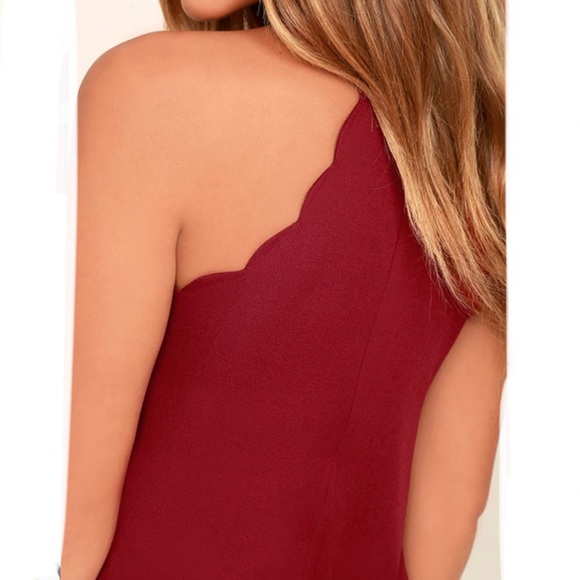 Lulus Endlessly Endearing wine red mini dress - Picture 4 of 8